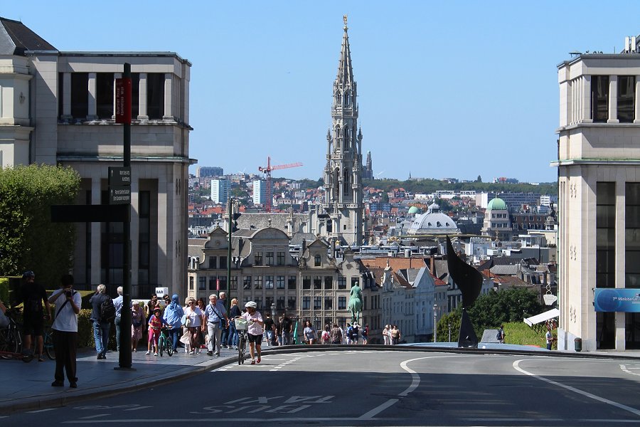 Panorama richting Grote Markt