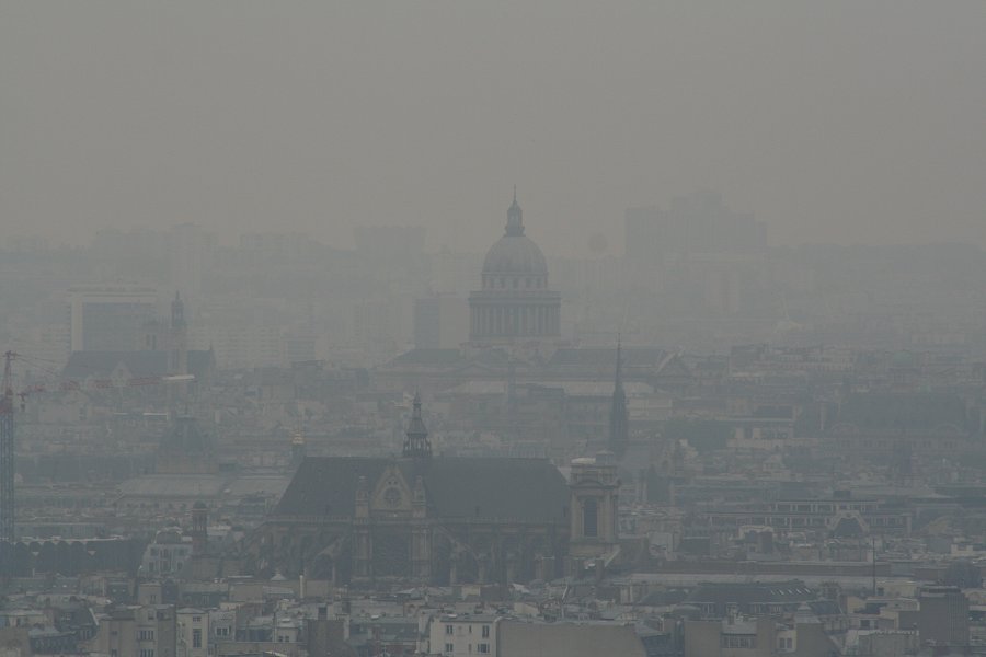 Sacr Coeur, zicht op het Panthon