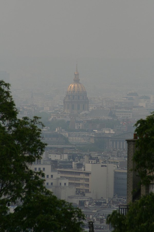 Sacr Coeur, zicht op de Dme des Invalides